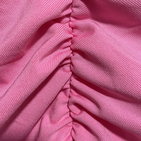 Ruched Front Blush Pink Halter Tie Body Suit - Size XS/S - Picture 3 of 3